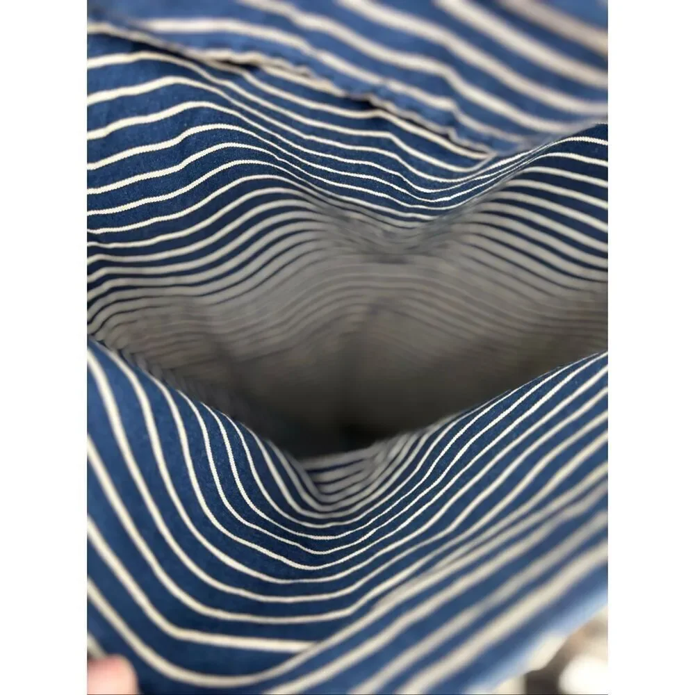 Lauren Ralph Lauren Blue White Stripe Pillowcases Shams Set of 2